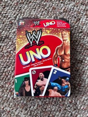 WWE WRESTLING UNO CARD GAME MATTEL RARE 2010